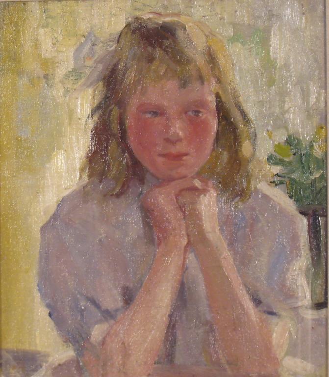 Appraisal: ARTHUR SPOONER fl c - Lost in Thought oil on