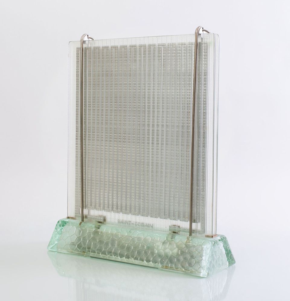 Appraisal: Ren Andr Coulon 'Radiavers' Glass Heater for St Gobain Refitted