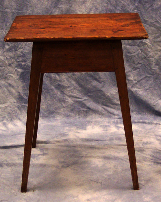 Appraisal: Pine Hepplewhite splay leg stand cherry legs old refinish x