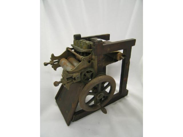 Appraisal: Patent Model th Century printing press tall