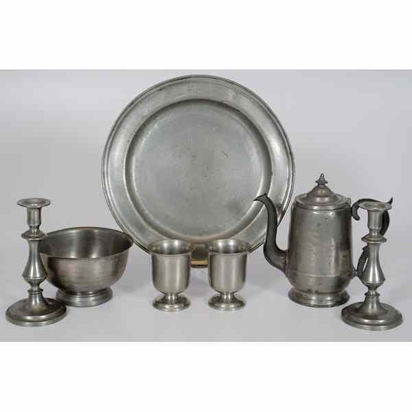 Appraisal: English and American Pewter English and American th century An