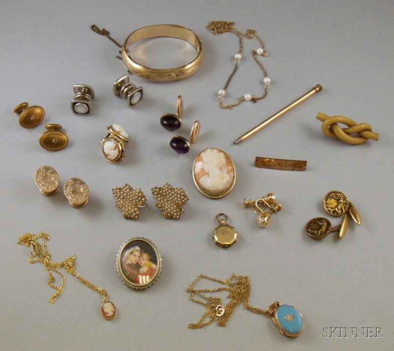 Appraisal: Small Group of Estate Jewelry th century and later including