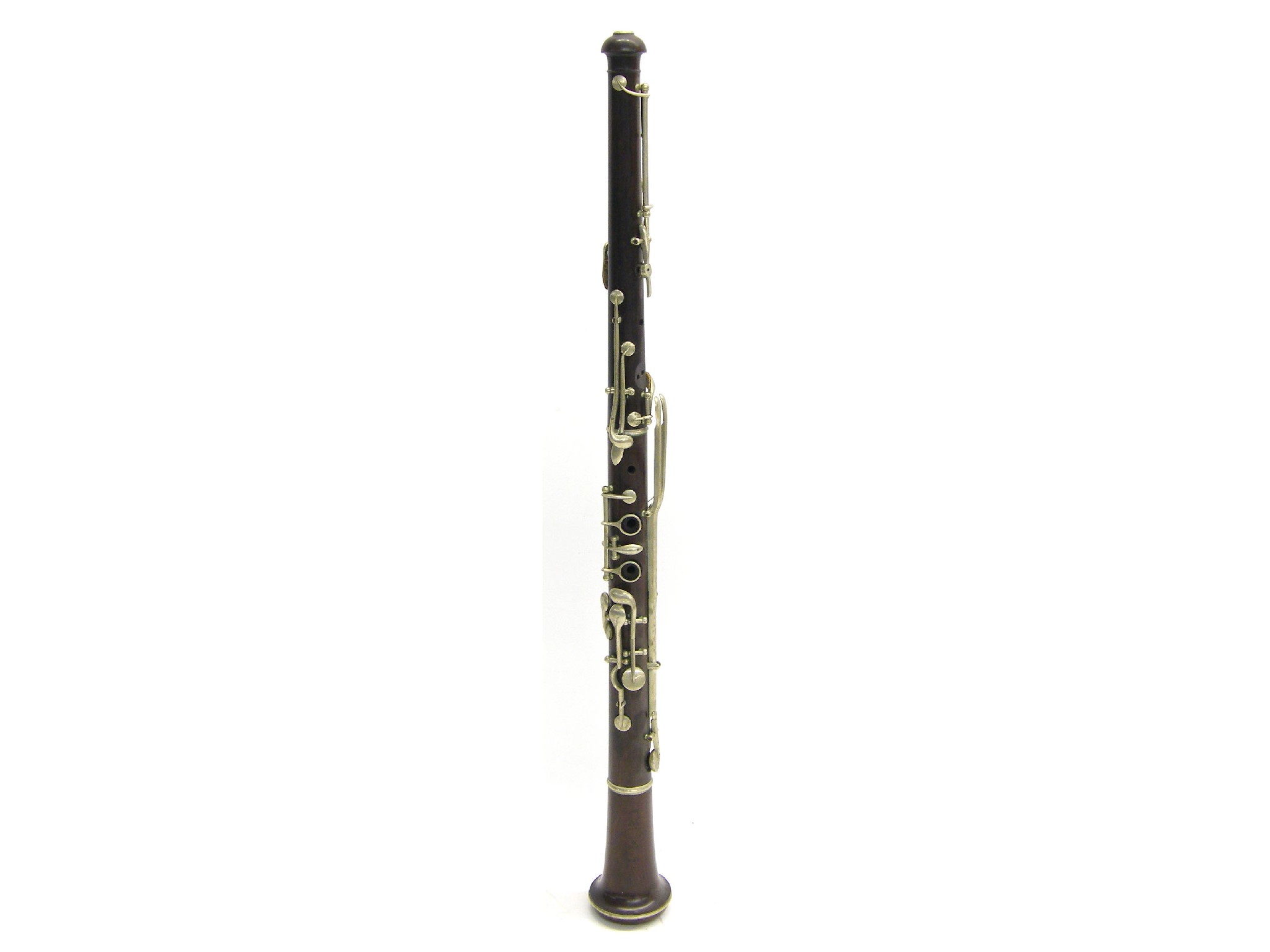 Appraisal: French rosewood and nickel mounted oboe by and stamped Jerome