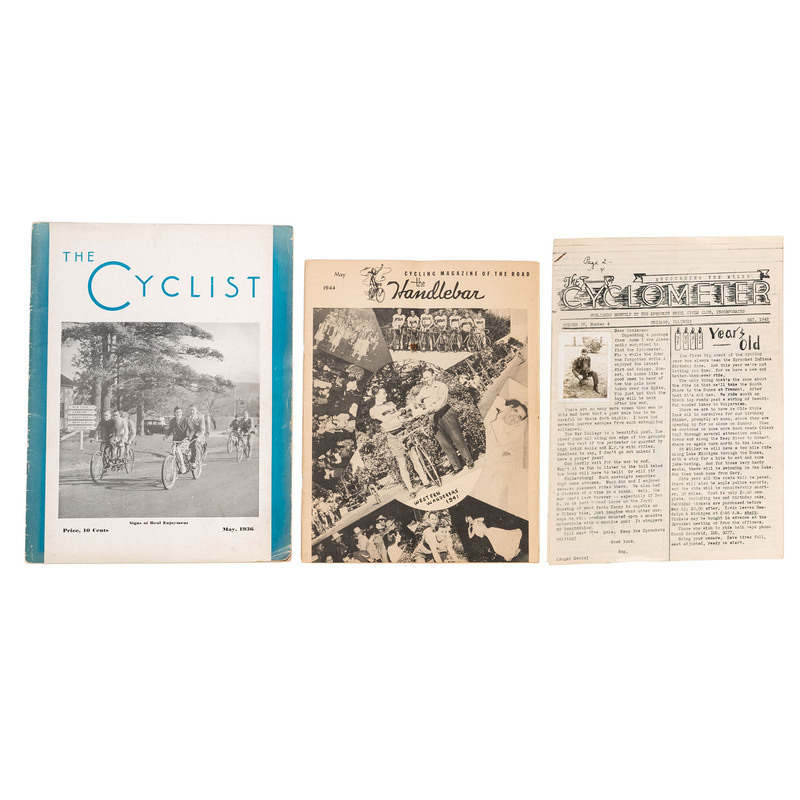 Appraisal: BICYCLES A group of journals and bulletins for the bicycle