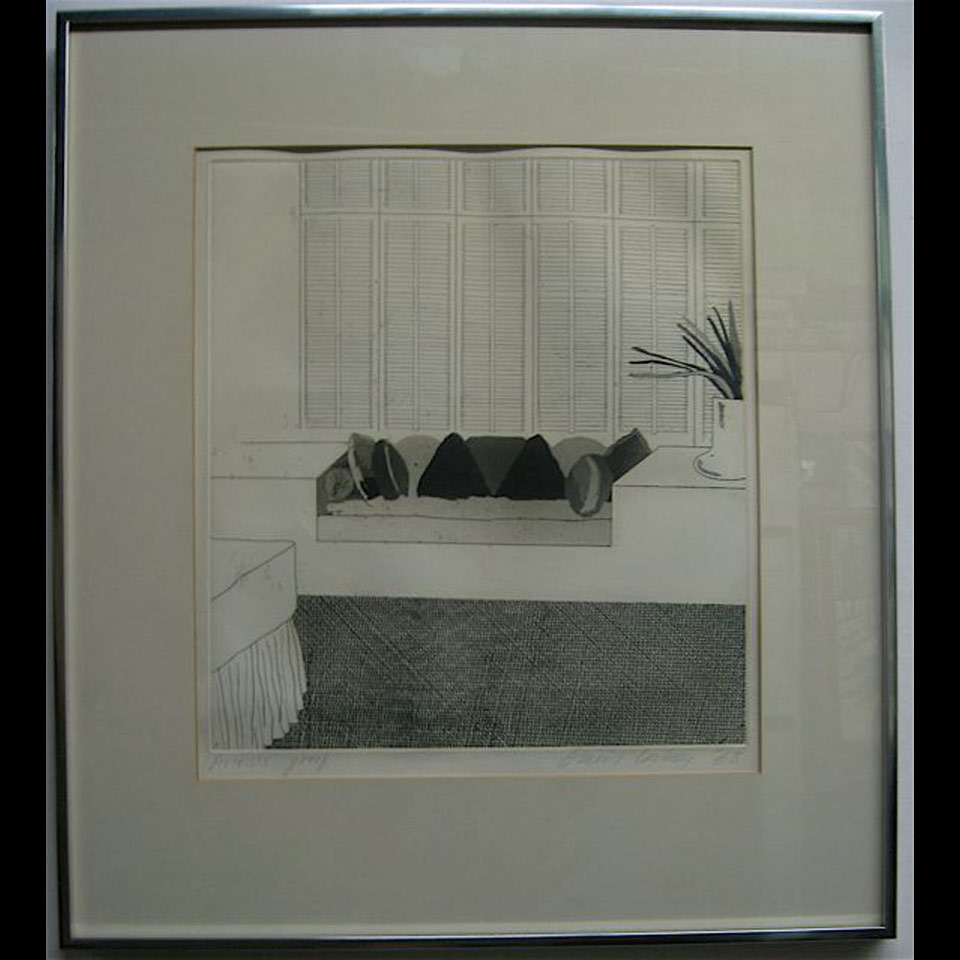 Appraisal: SIGNED CANADIAN - INTERIOR STUDY ETCHING - ARTIST PROOF DATED