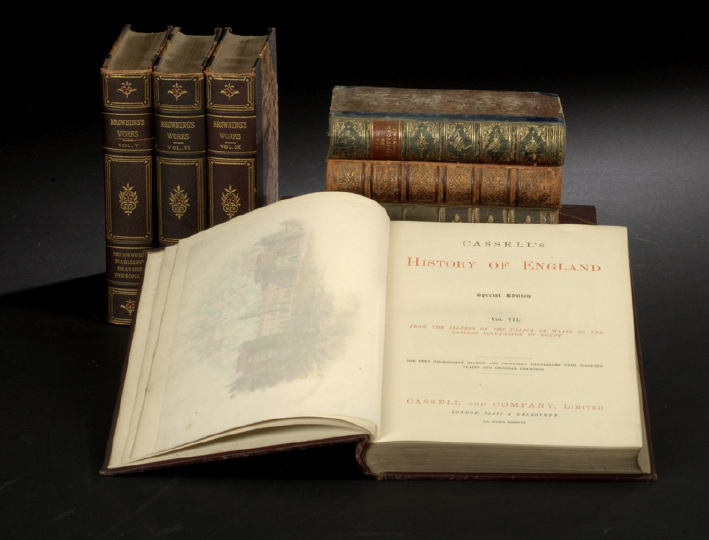 Appraisal: Group of Eleven Leather-Bound Volumes including the Annals of St