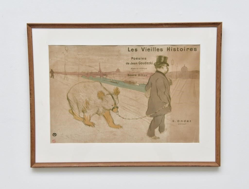 Appraisal: Rare Henri de Toulouse-Lautrec French - Les Vielles Histoires lithograph