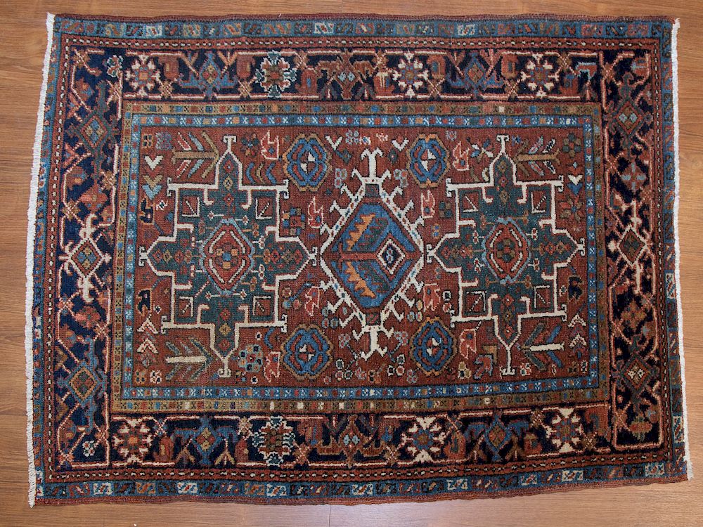 Appraisal: Antique Karaja Rug approx x Persia circa Condition Even wear