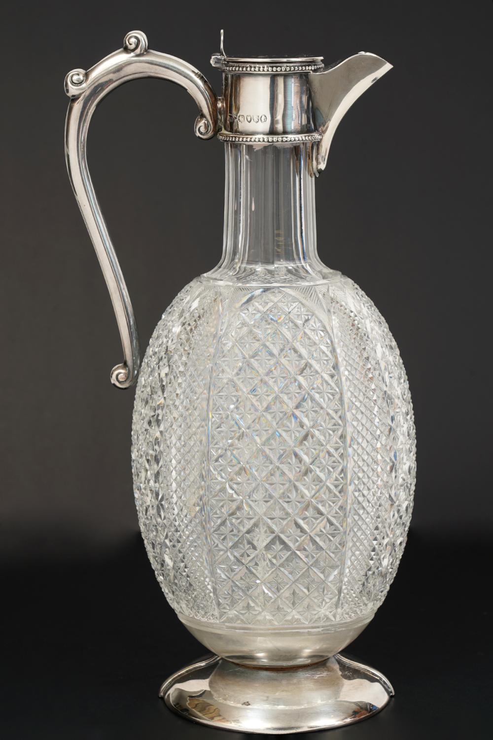 Appraisal: FREDERICK BRADFORD MCCREA SILVER CRYSTAL EWERFrederick Bradford McCrea London -