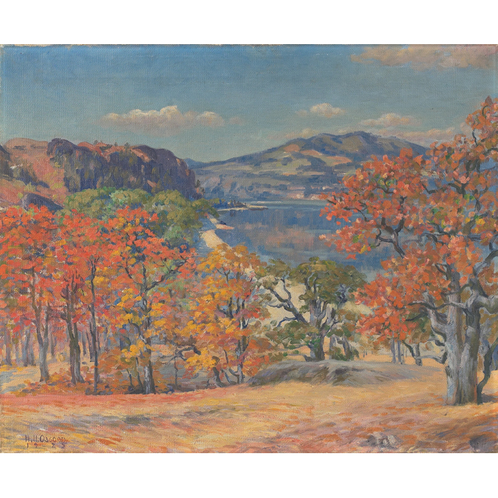 Appraisal: Harry Haviland Osgood American - Autumn Scene oil on canvas