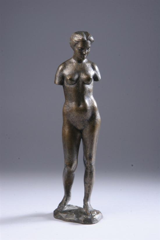 Appraisal: JACOB EPSTEIN Israeli - STANDING NUDE signed on base numbered