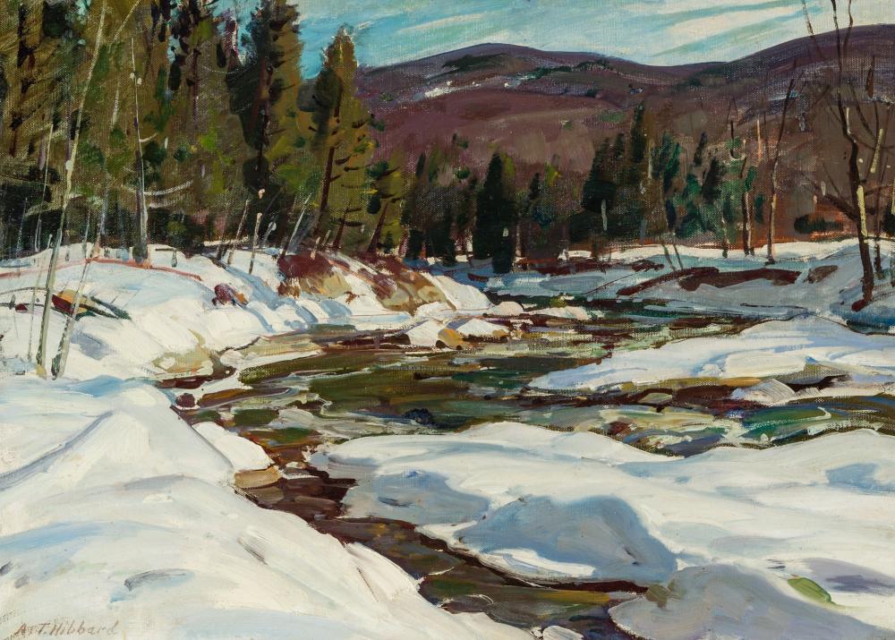 Appraisal: ALDRO THOMPSON HIBBARD American - March Brook oil on canvasboard