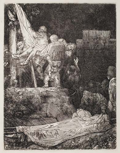 Appraisal: REMBRANDT VAN RIJN The Descent from the Cross by Torchlight