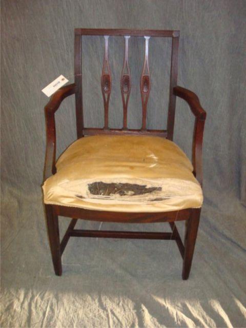 Appraisal: th Cent Mass Wayman Chair with Sheraton Square Back Estimate