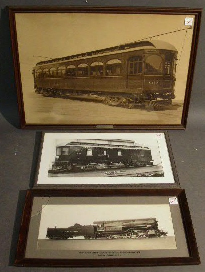 Appraisal: Print of a trolley Lehigh Valley Transit Co built by