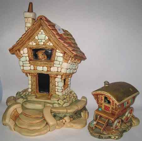 Appraisal: Pendelfin Large two part Model of House With Rabbit peeping