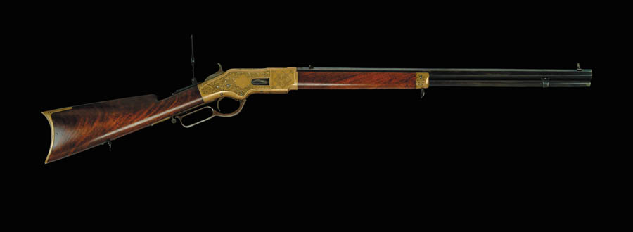 Appraisal: RARE ENGRAVED WINCHESTER MODEL LEVER ACTION RIFLE Cal RF Henry