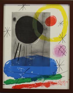 Appraisal: Joan Miro Lithograph Joan Miro Lithograph Unsigned Image Size x