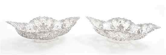 Appraisal: A Pair of Edwardian Silver Sweet Meat Bowls James Dixon