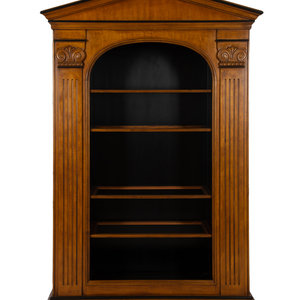 Appraisal: A Georgian Style Walnut Bookcase TH CENTURY Height x width