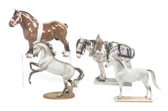 Appraisal: Sale Lot Two Danish Porcelain Horses mid to late th