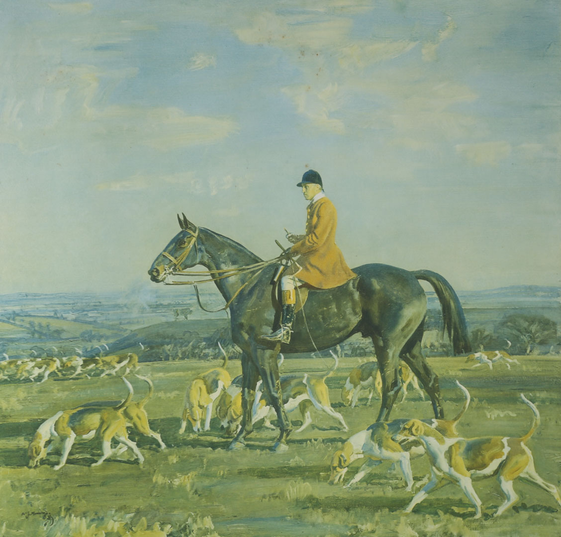 Appraisal: Alfred J Munnings The Pytchley Huntsman litho Alfred James Munnings