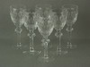 Appraisal: CORDIALS - SET OF SIX TH C HAND CUT CRYSTAL