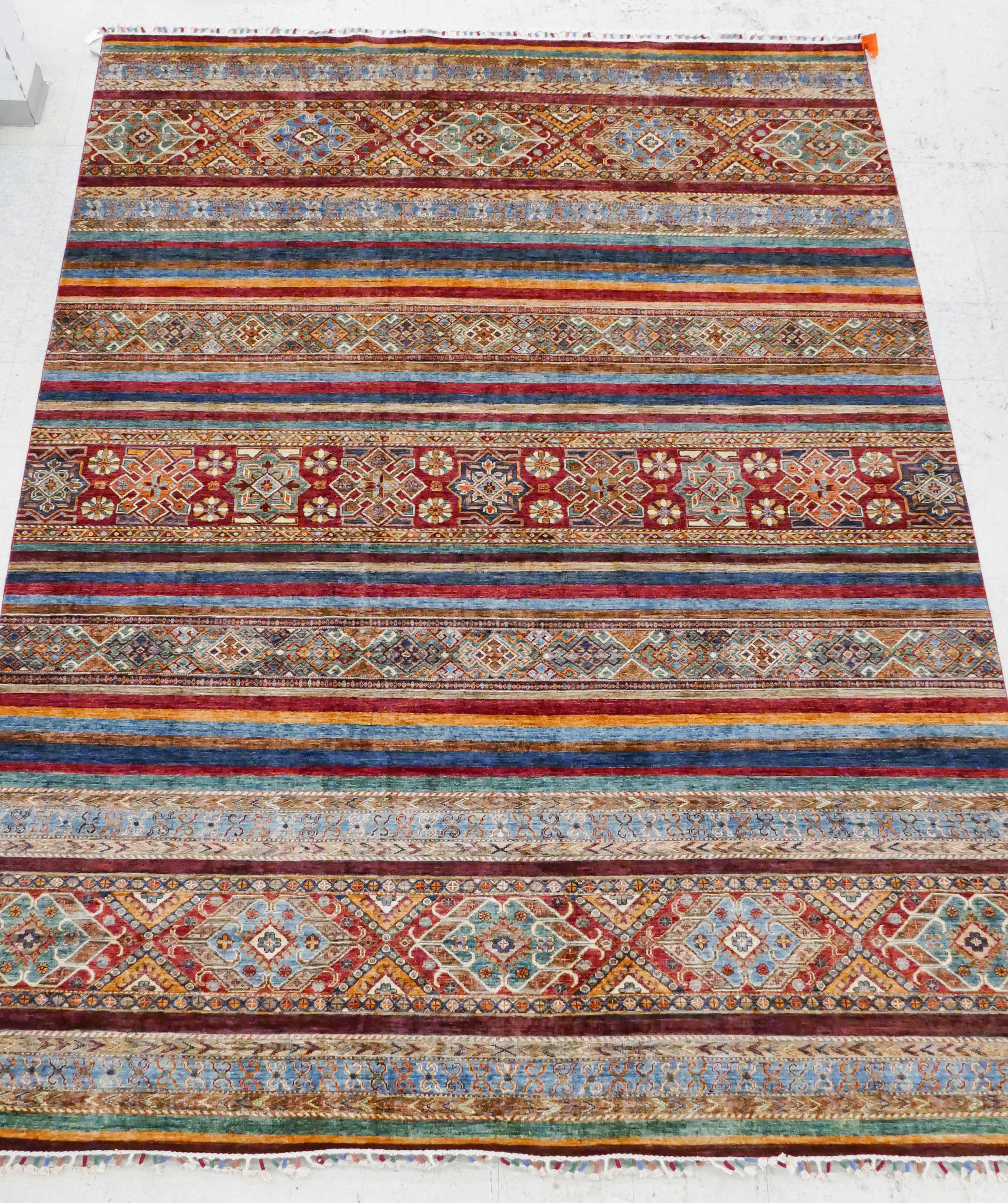 Appraisal: Afghan Khorgen Oriental Room Size Rug 'x ' '' Multi-colored