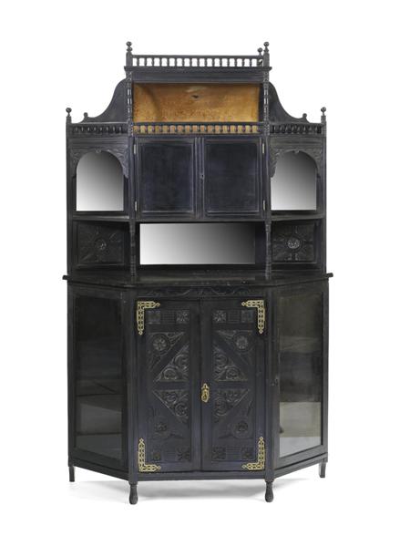 Appraisal: An ebonised wood credenza circa In the manner of E