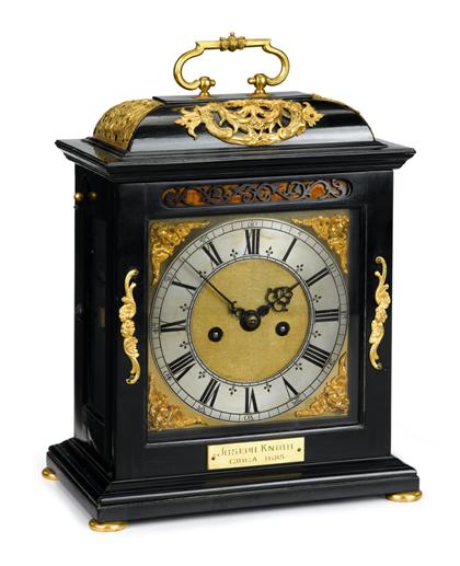 Appraisal: Charles II ebony and gilt-brass mounted table clock joseph knibb