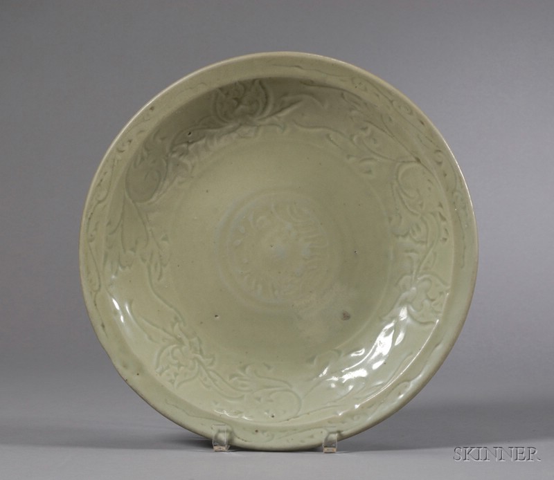 Appraisal: Celadon Bowl China Ming period th th century Lung Chuan