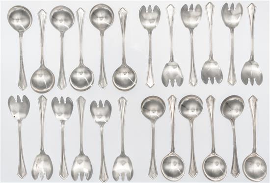 Appraisal: Sale Lot A Partial American Silver Flatware Set R Wallace