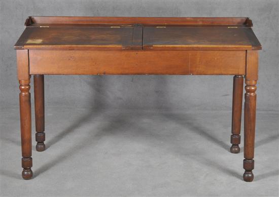 Appraisal: Southern Sheraton Style School Desk Circa - Walnut Unusual with