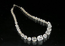 Appraisal: Vintage Ladies Crystal Necklace Cut crystal beads graduated in size