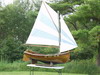 Appraisal: SAILBOAT - Circa hand crafted mahogany sailboat built in North