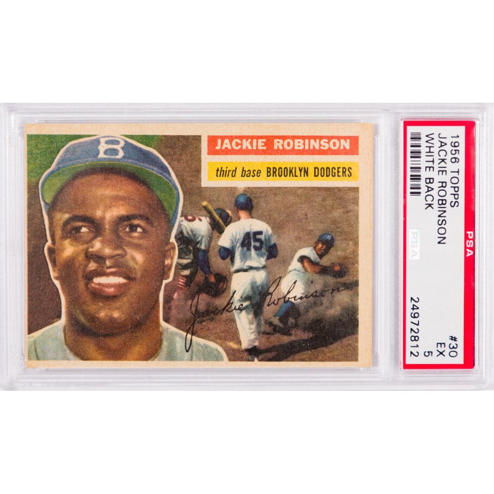 Appraisal: TOPPS JACKIE ROBINSON EX- PSAWhite back