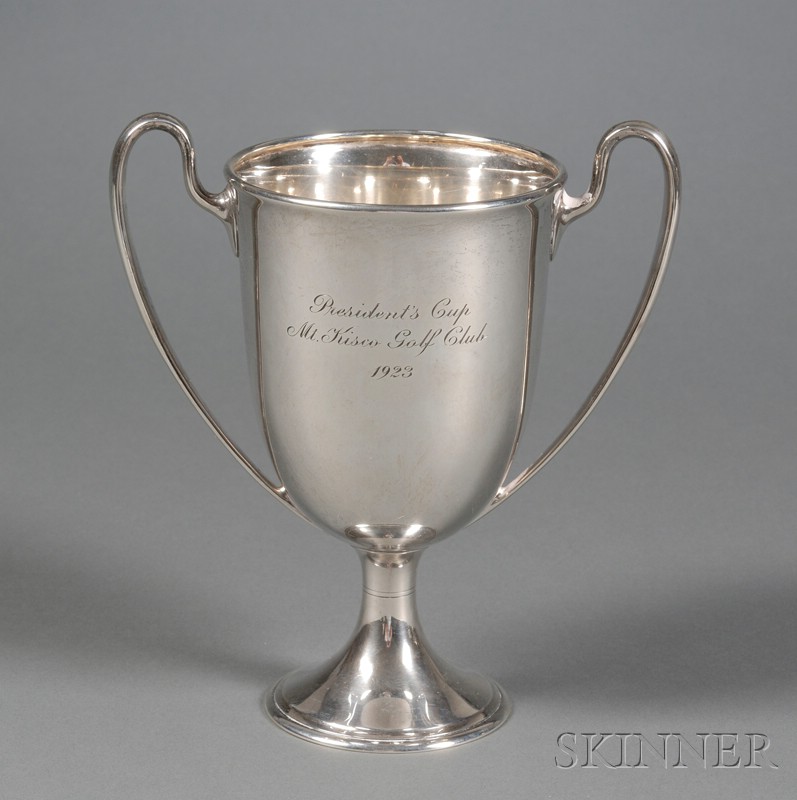 Appraisal: Tiffany Co Sterling Trophy Cup - bell shaped body with