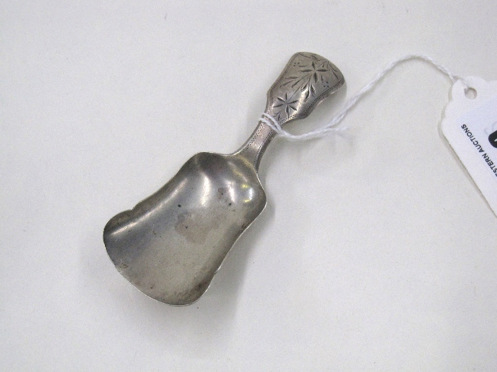 Appraisal: Continental silver caddy spoon