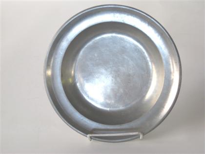 Appraisal: Pewter soup plate andre michel new york city new york