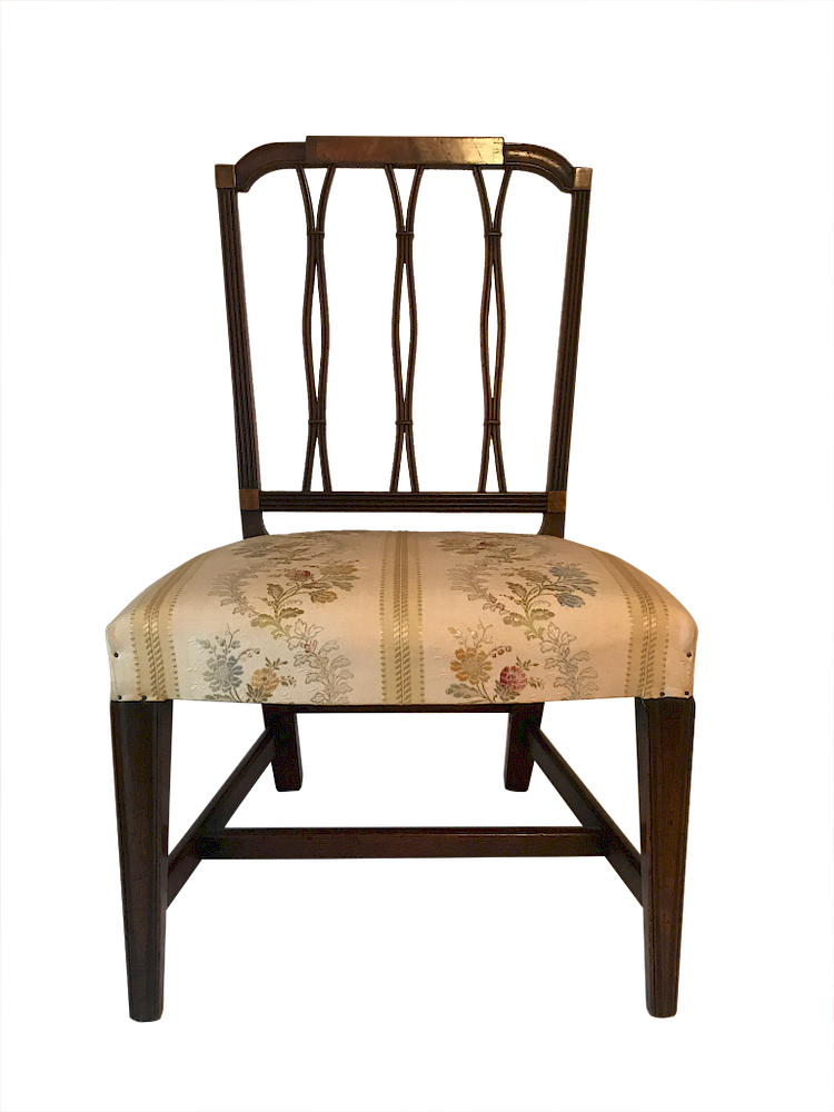 Appraisal: Miniature Federal Chair Miniature Federal Chair Miniature Federal chair with