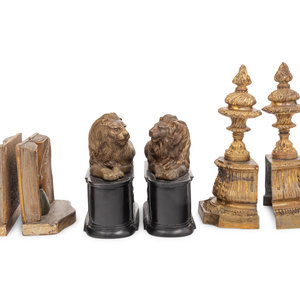 Appraisal: Three Pairs of Bookends th and th Century of various