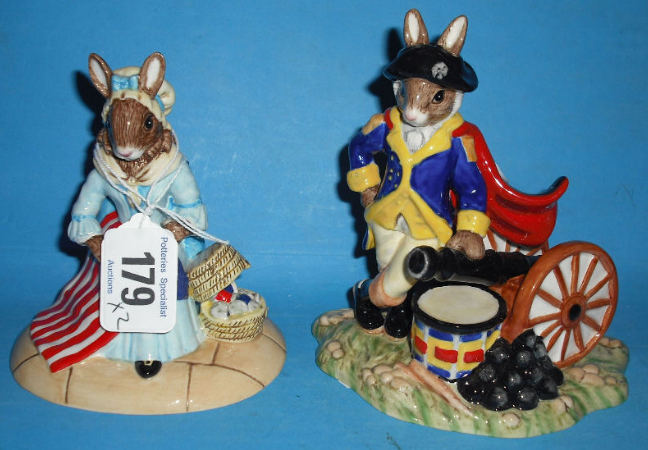 Appraisal: Royal Doulton Bunnykins Figures George Washington DB and Betsy Ross