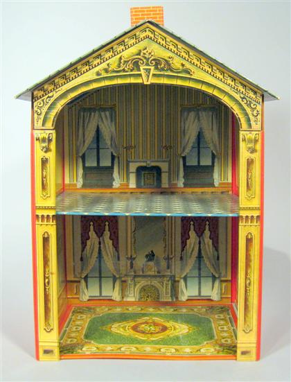 Appraisal: Lot Chromolithographic American Victorian Doll House Toy Dolly's Play House