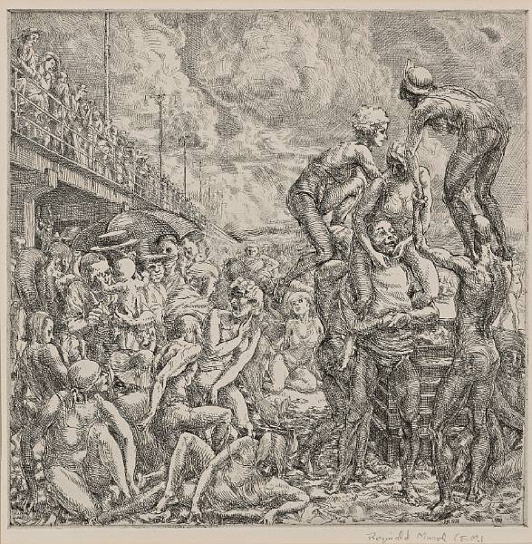 Appraisal: Reginald Marsh American - Coney Island Beach S Etching printed