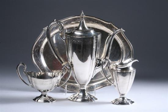 Appraisal: FOUR-PIECE INTERNATIONAL STERLING SILVER COFFEE SERVICE Kensington pattern Including a