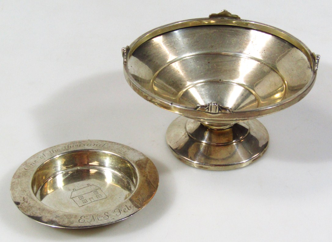 Appraisal: An Edwardian silver Armada style dish dated MS Feb Birmingham