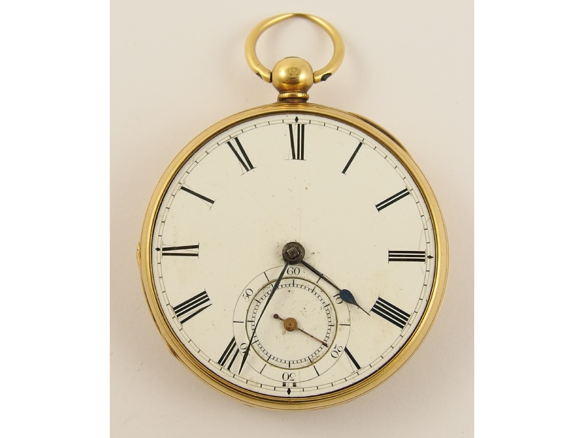 Appraisal: An ct pocket watch dated of Scottish interestwith white enamelled