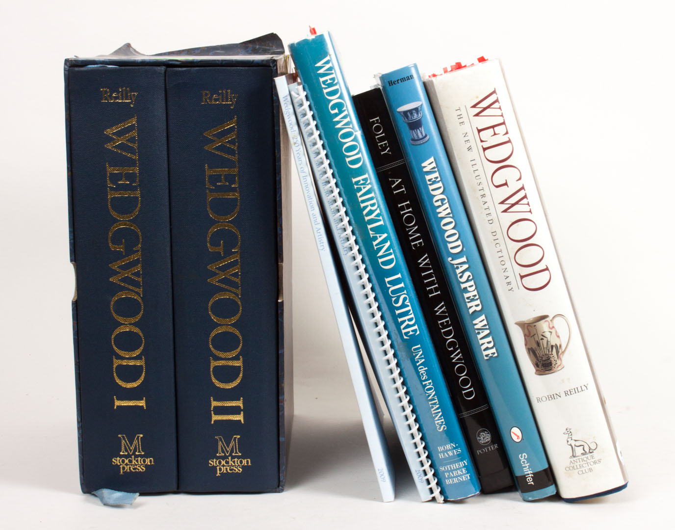 Appraisal: Nine assorted books on Wedgwood including two-volume set