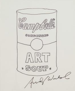 Appraisal: ANDY WARHOL AMERICAN - Campbell s Condensed Art Soup ink