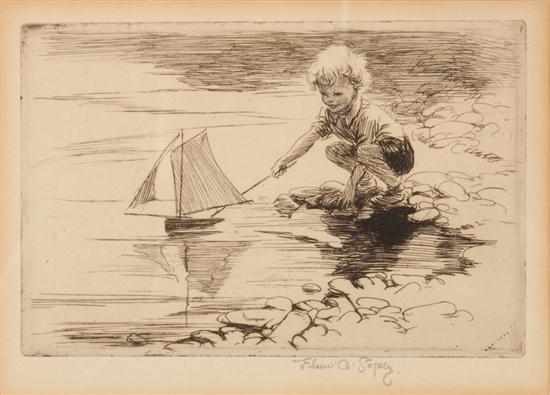 Appraisal: Eileen Alice Soper British - The Toy Boat etching signed